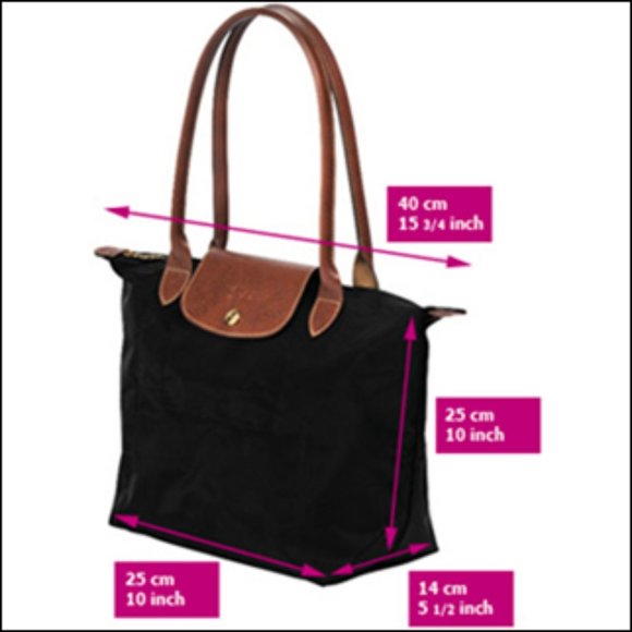 NWT LONGCHAMP Le Pliage Medium/Small Shoulder Tote Burnt Red AUTHENTIC - Picture 3 of 16